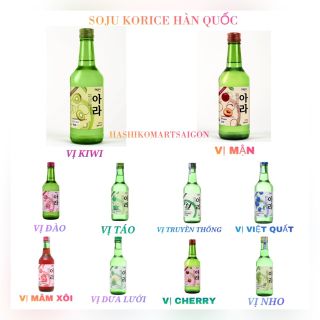 RƯỢU SOJU KORICE 360ML THÙNG 20 CHAI