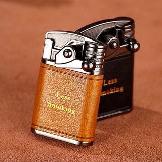 BẬT LỬA KHÈ BÚNG TAY BỌC DA - XÀI GAS