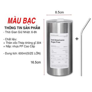 LY GIỮ NHIỆT 600ML ICED AMERICANO