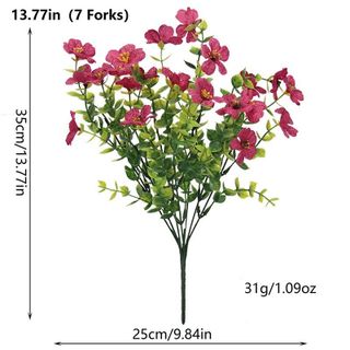 Cành hoa Dâm bụt - hoa nhựa 5-6-7 tay đủ màu. Bao đẹp như hình.