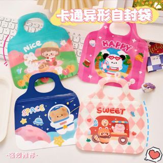 TÚI ZIP QUAI XÁCH GẤU THỎ 20x18cm