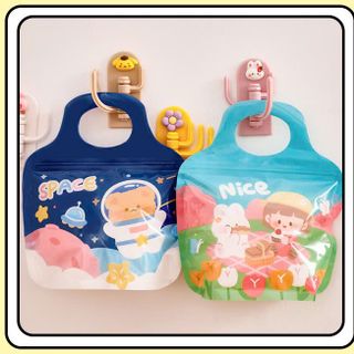 TÚI ZIP QUAI XÁCH GẤU THỎ 20x18cm