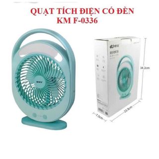 Quạt Tích Điện Có Đèn 0336