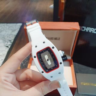 XẢ KHO ĐỒNG HỒ NỮ TRUNG CẤP RICHAD DÂY CAO SU TRẮNG