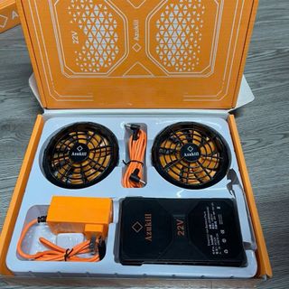 Bộ Pin Quạt Áo Điều Hòa AZUKIIL Nhật bản mới nhất năm 2025 86000MAH - 18V - 22V
quạt 9 cánh không chổi than
