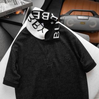 Áo polo BUBERY phối cổ, logo thêu trực tiếp, chất vải cvc xịn