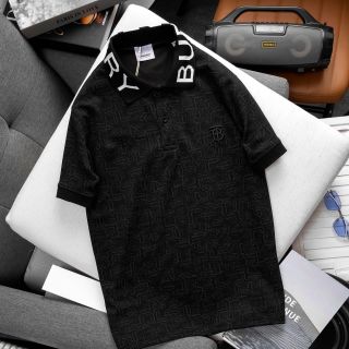 Áo polo BUBERY phối cổ, logo thêu trực tiếp, chất vải cvc xịn