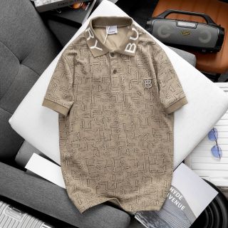 Áo polo BUBERY phối cổ, logo thêu trực tiếp, chất vải cvc xịn