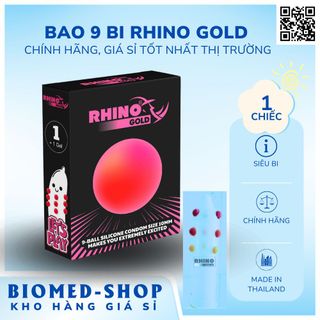 Bao cao su siêu bi RHINO GOLD 9bi - chính hãng giá sỉ