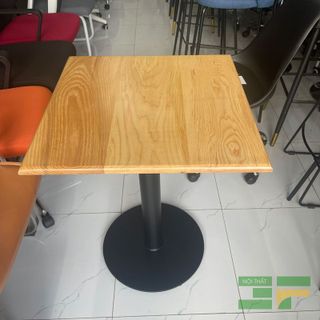 Bàn cafe vuông mặt gỗ chân sắt-Mã: BCF04GV