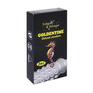 Bao cao su Goldentime gai bi kéo dài Hộp 12c