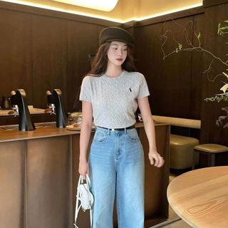 [SHOPPUMI] Quần jean suông loe Nasa 2 màu đậm - nhạt size SML Pumi 16848