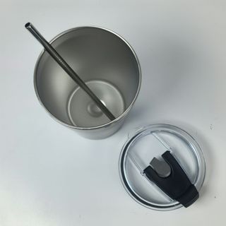 Ly giữ nhiệt kèm ống hút Tanaka Đen - SM-13