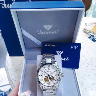 ĐỒNG HỒ NAM CHÍNH HÃNG FUNMEI AUTOMATIC FULLBOX TEM HÃNG
