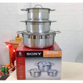 BỘ 3 NỒI SONY INOX CAO CẤP