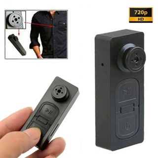 camera nút áo siêu nhỏ không dây ngụy trang 4k góc 100 độ pin 100 phút