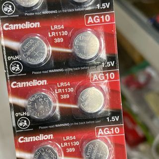 PIN camelion AG13 1128MP 1166A D76A G13A GPA7 GPA76 LR54 LR1130389 1.5V - 1 vỉ 10 viên