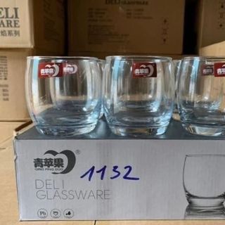 BỘ 6 LY THỦY TINH VÀNG DELI 290ML ES1132HA