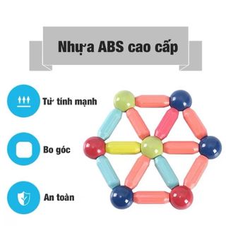 BỘ ĐỒ CHƠI XẾP HÌNH NAM CHÂM 64 CHI TIẾT