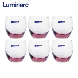 BỘ 6 LY THỦY TINH 320ML LUMINARC SAITO ICE PINK J5386