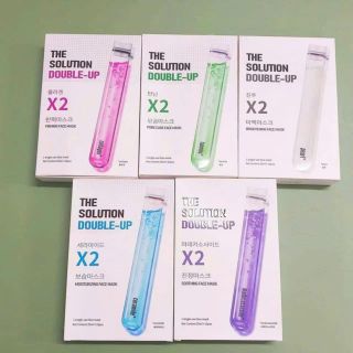 Hộp 10 Miếng Mặt Nạ The Solution Double-Up X2 Hàn Quốc