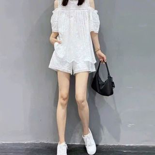 SET BỘ QUẦN ÁO SHORT RỚT VAI chất liệu cao cấp