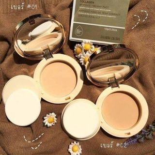 Phấn Phủ Kiềm Dầu Chống Nắng SivannaColors Gold Collagen SPF 15 PA++ -Thái Lan