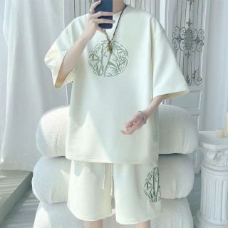Đồ Bộ Thể Thao In Hình Khóm Tre Chất Liệu Da Cá Co Giãn Dày Mịn Thoáng Mát