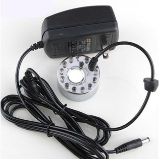 Máy tạo khói bể cá mini phun sương, đèn led đổi màu bằng kim loại chống rỉ trang trí tiểu cảnh, hòn non bộ, thủy sinh
