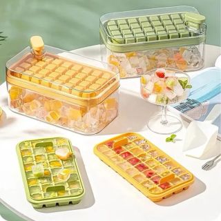Hộp Khay Làm Đá Thông Minh 64 Viên