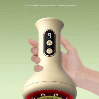 Máy Massage Giác Hơi Cạo Gió Cầm Tay , Matxa Chườm Nóng Hồng Ngoại