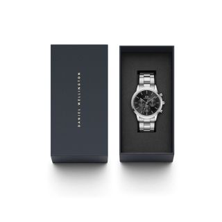 ĐỒNG HỒ NAM CAO CẤP DANIEL W MẶT CHONOGRAPH DÂY THÉP FULLBOX HÃNG