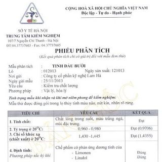 Tinh dầu hoa bưởi Lam Hà 10ml