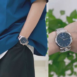 ĐỒNG HỒ NAM NỮ CAO CẤP MỚI NHẤT DANIEL W ICONIC BẠC MẶT XANH FULLBOX