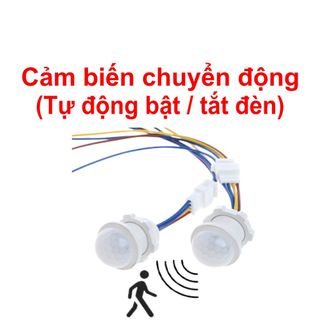 Công tắc cảm biến chuyển động tự động bật tắt đèn khi có người qua công tắc cảm biến chuyển động hồng ngoại (Loại cố định)
