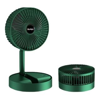 Quạt tích điện để bàn mini Super gấp gọn 3 cấp độ gió siêu bền, cáp sạc USB tiện lợi
