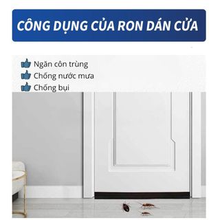RON NẸP CHẶN KHE HỞ CỬA ĐA NĂNG, CHỐNG CÔN TRÙNG