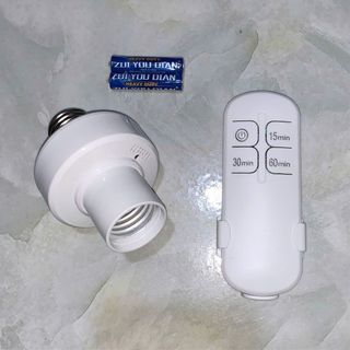 Đui đèn điều khiển từ xa E27- đui đèn điều khiển từ xa RFxuyên tường không dây màu trắng