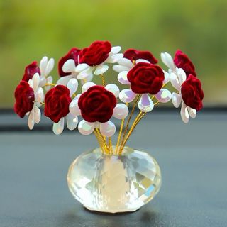 Lọ pha lê trang trí taplo, bàn làm việc, mix các set trang trí