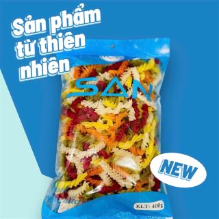 Nui rau củ xoắn dài Kim San Food gói 400 gram
