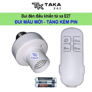 Đui đèn điều khiển từ xa E27- đui đèn điều khiển từ xa RFxuyên tường không dây màu trắng