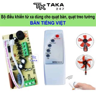 (Bản tiếng Việt) Bộ mạch điều khiển từ xa cho quạt bàn quạt treo tường - bộ mạch điều khiển quạt từ xa