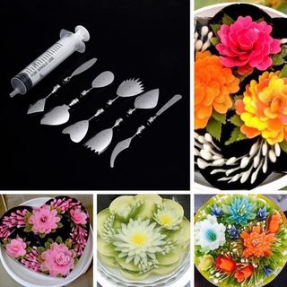 BỘ DỤNG CỤ LÀM RAU CÂU 3D