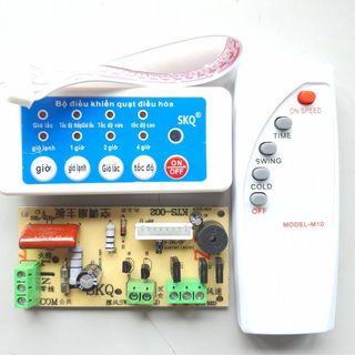 Bộ điều khiển từ xa cho quạt hơi nước quạt điều hòa LOẠI TỐT tiếng việt mạch quạt hơi nước