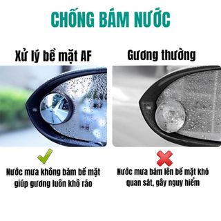 Cặp 2 Gương Cầu Lồi Gắn Kính Hậu Ô Tô Xoay 360 Xoá Điểm Mù Sử Dụng Đế Hút Không Để Lại vết keo khó tẩy