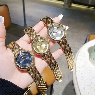 ĐỒNG HỒ NỮ THỜI TRANG MKORS MẶT TRÒN DÂY VẢY CÁ