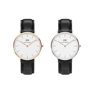 ĐỒNG HỒ NAM NỮ CAO CẤP DANIEL W CLASSIC DÂY DA MẶT TRÒN
