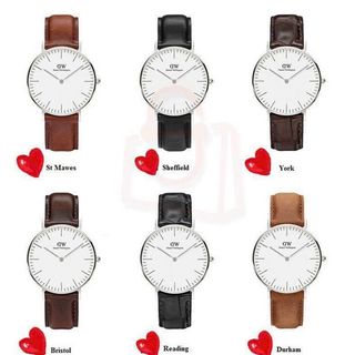 ĐỒNG HỒ NAM NỮ CAO CẤP DANIEL W CLASSIC DÂY DA MẶT TRÒN