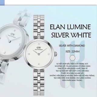 ĐỒNG HỒ NỮ CAO CẤP DANIEL W ELAN LUMINE DÂY THÉP MẶT MINI