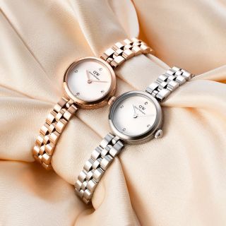 ĐỒNG HỒ NỮ CAO CẤP DANIEL W ELAN LUMINE DÂY THÉP MẶT MINI